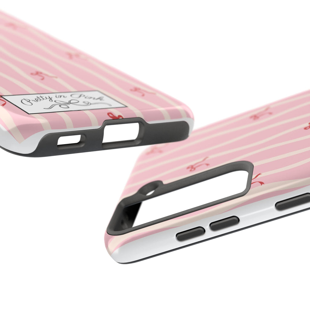 Pretty in Pink Striped Phone Case