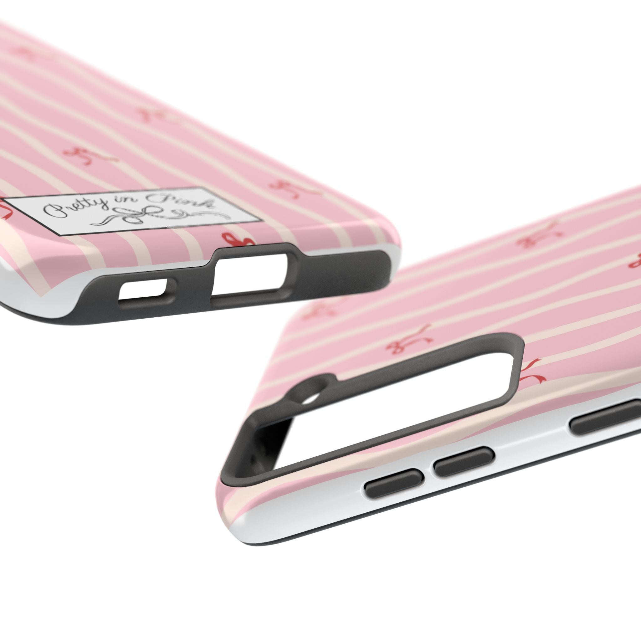 Pretty in Pink Striped Phone Case