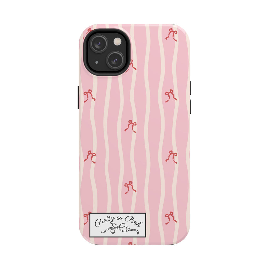 Pretty in Pink Striped Phone Case