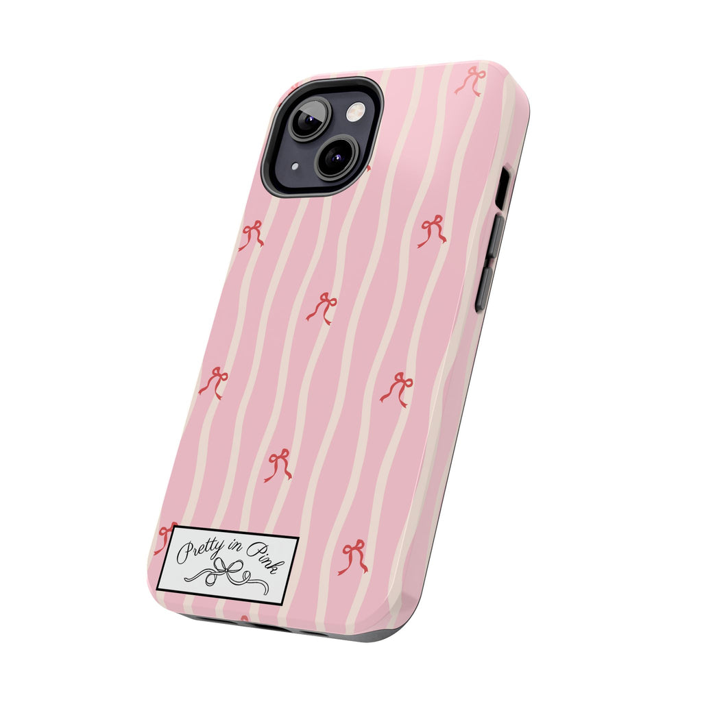 Pretty in Pink Striped Phone Case