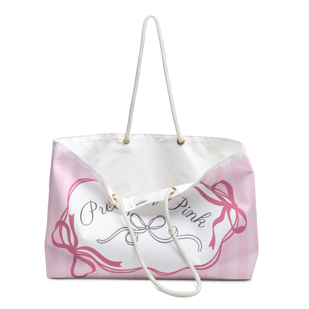 Pretty in Pink Pearl Weekender Bag