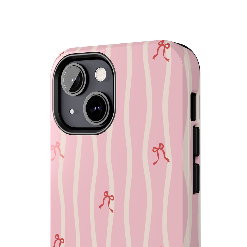 Pretty in Pink Striped Phone Case