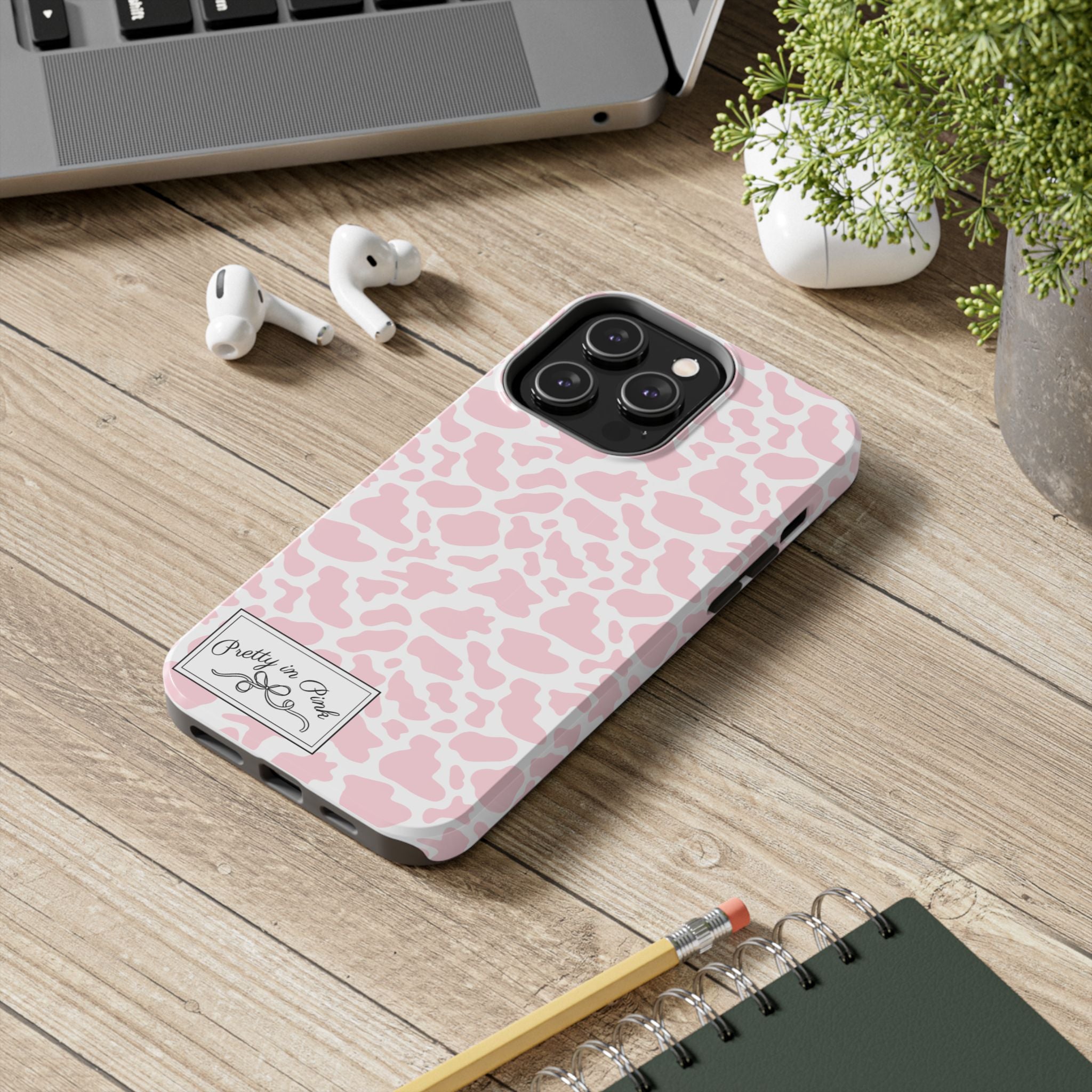 Pretty in Pink Cow Phone Case