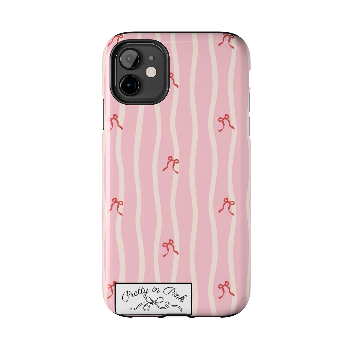 Pretty in Pink Striped Phone Case