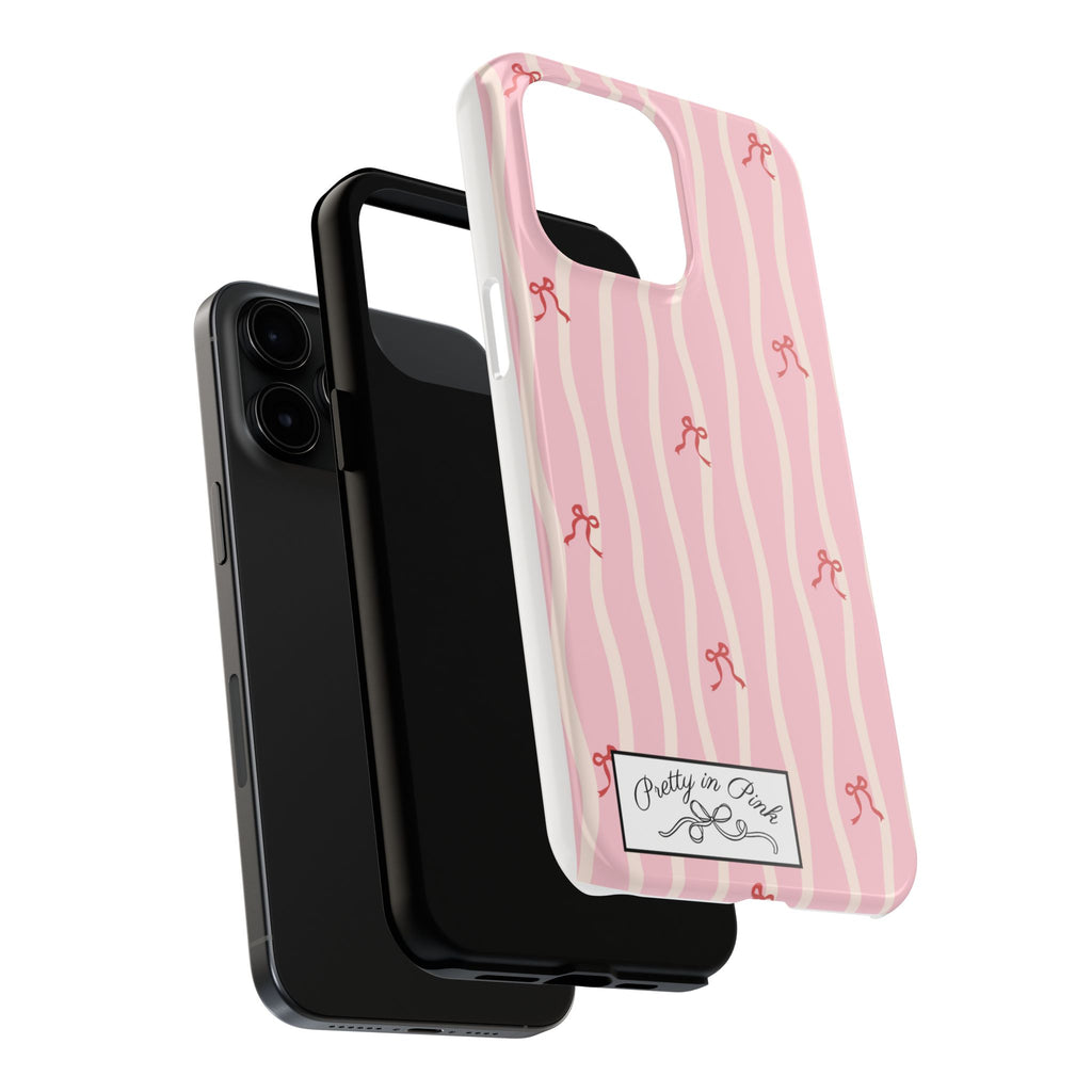 Pretty in Pink Striped Phone Case
