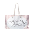Pretty in Pink Lace Weekender Bag