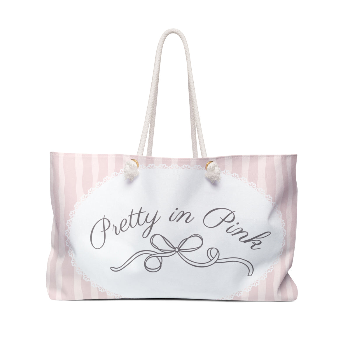 Pretty in Pink Lace Weekender Bag