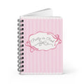 Pretty in Pink Striped Spiral Notebook