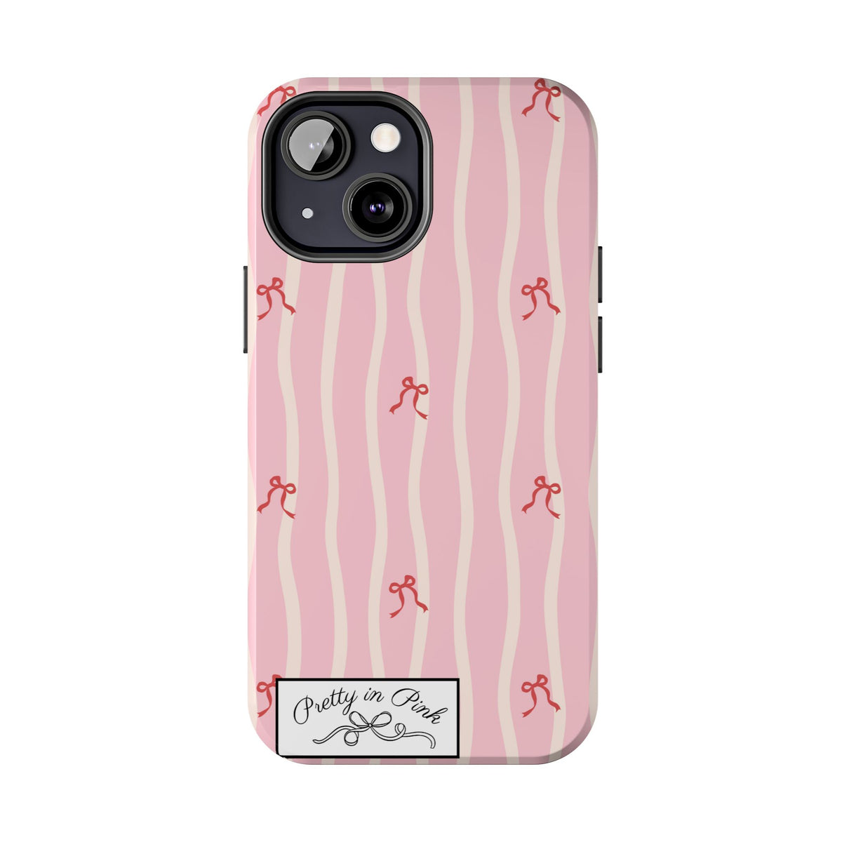 Pretty in Pink Striped Phone Case
