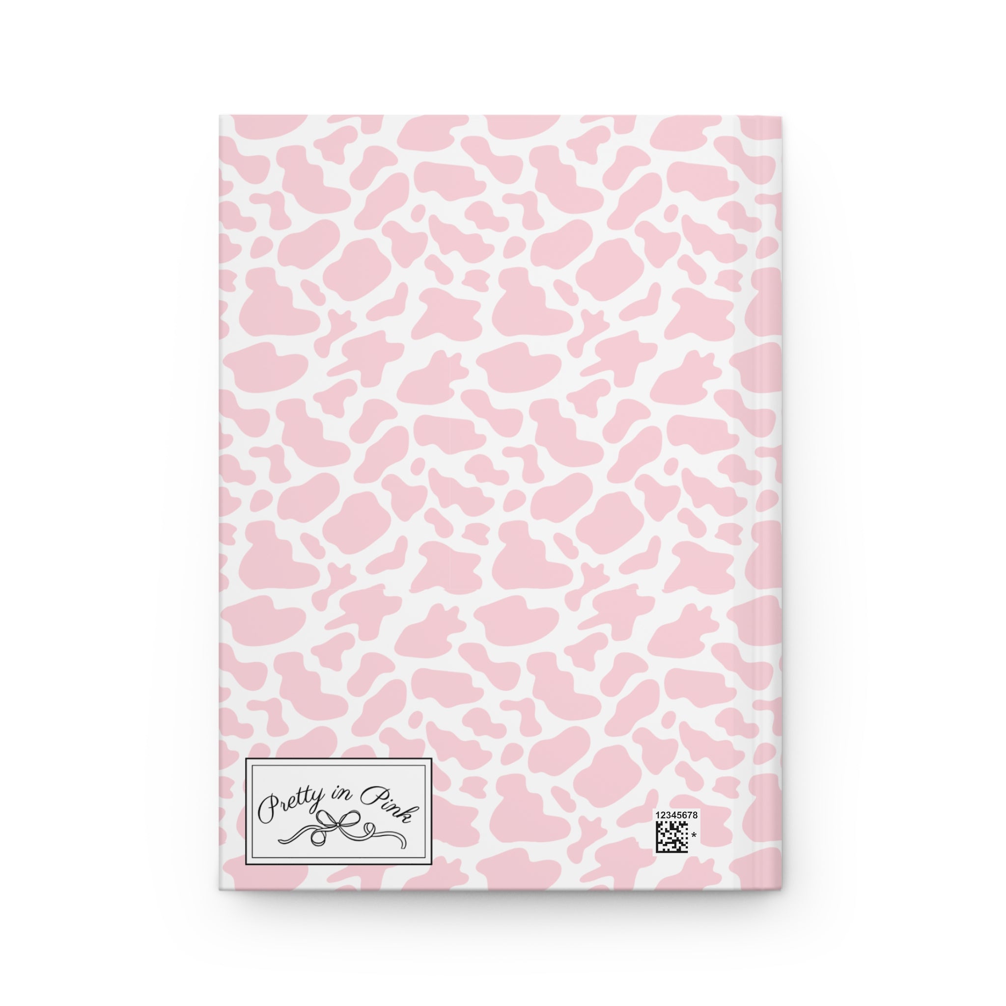 Pretty in Pink Cow Hardcover Journal