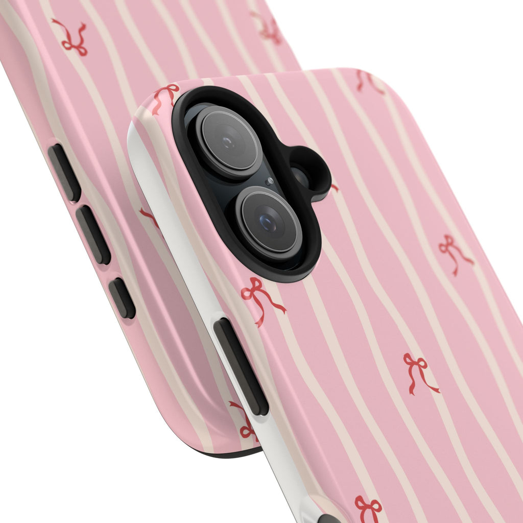 Pretty in Pink Striped Phone Case
