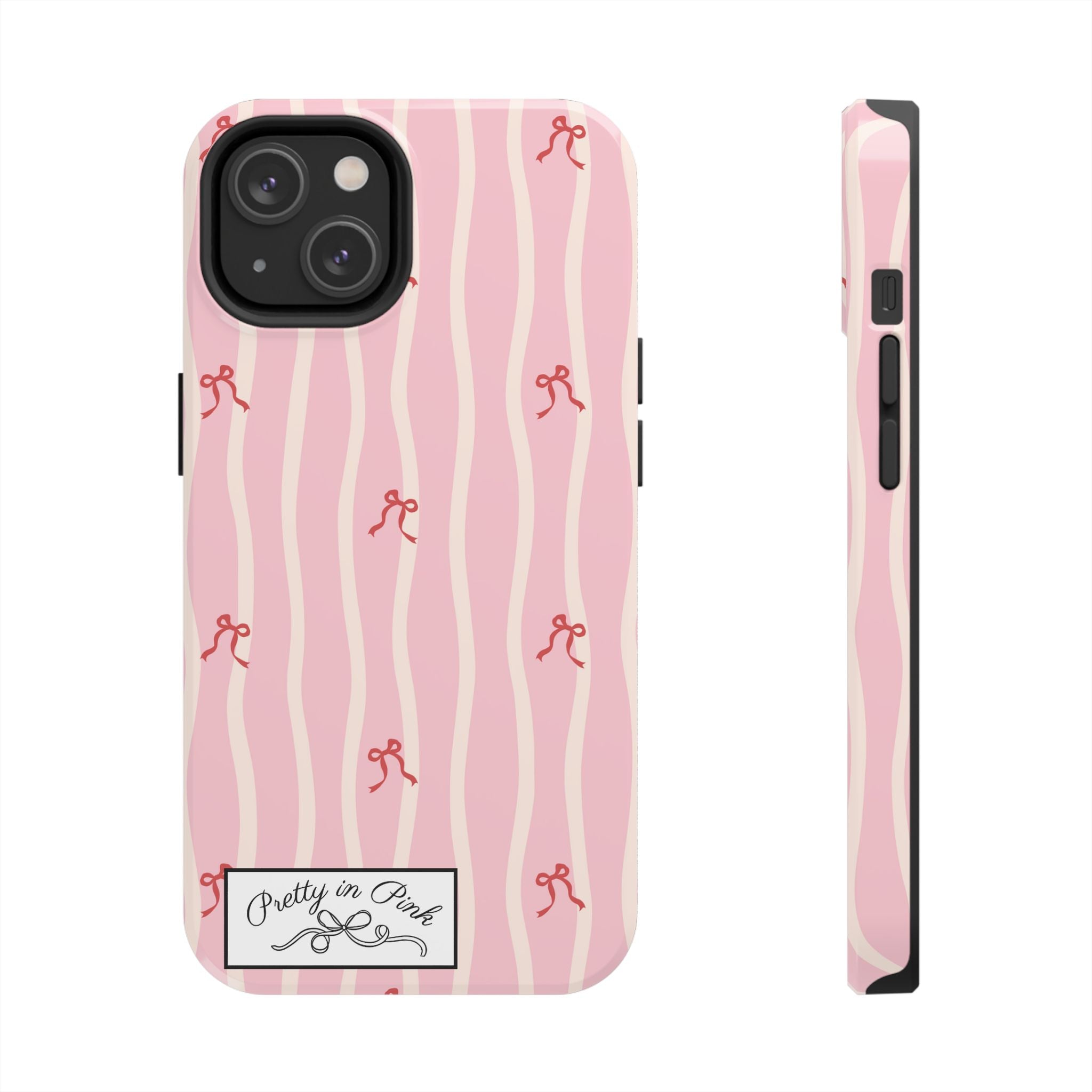 Pretty in Pink Striped Phone Case