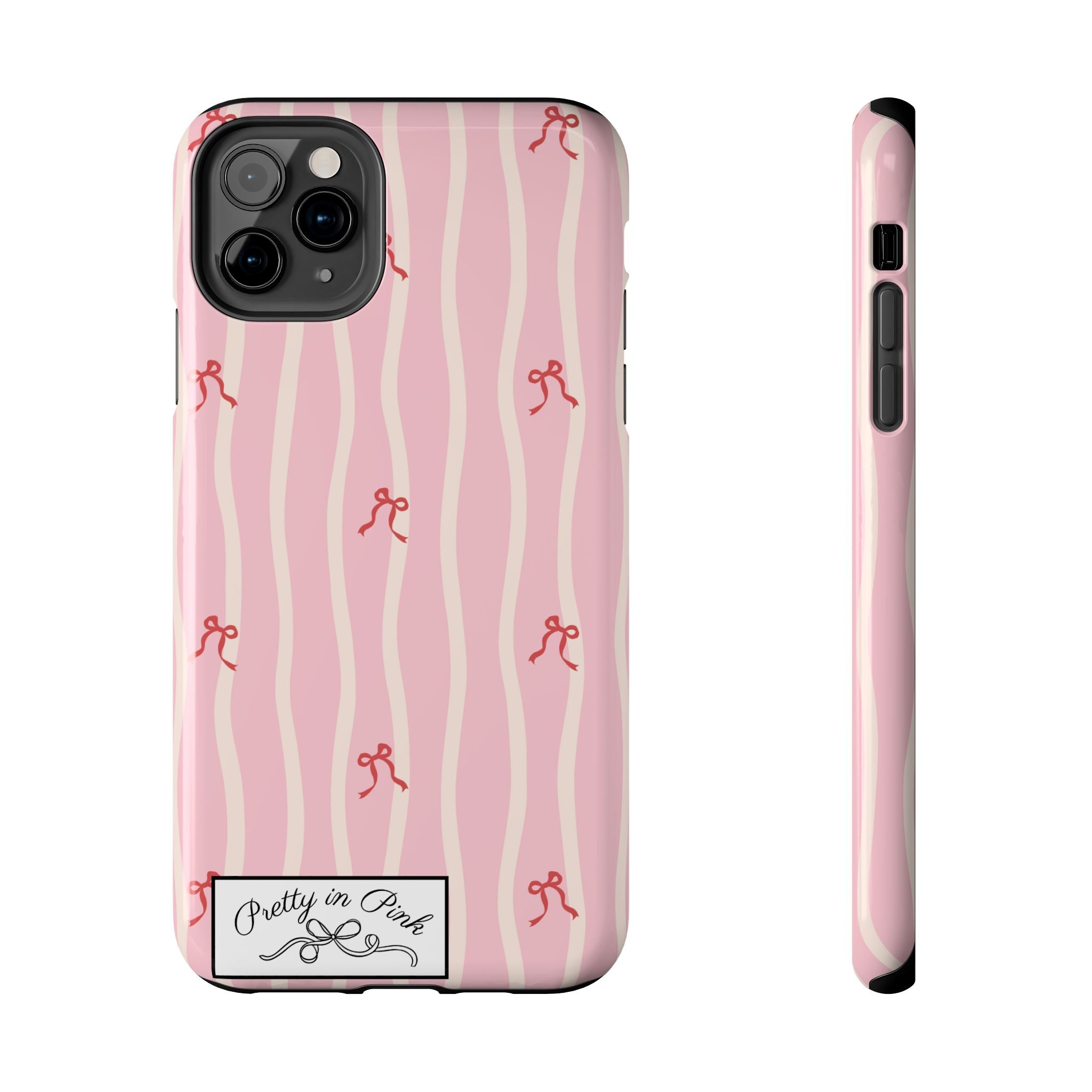 Pretty in Pink Striped Phone Case