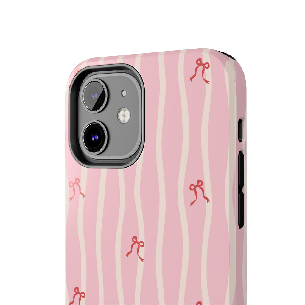 Pretty in Pink Striped Phone Case