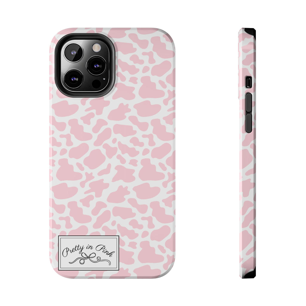 Pretty in Pink Cow Phone Case