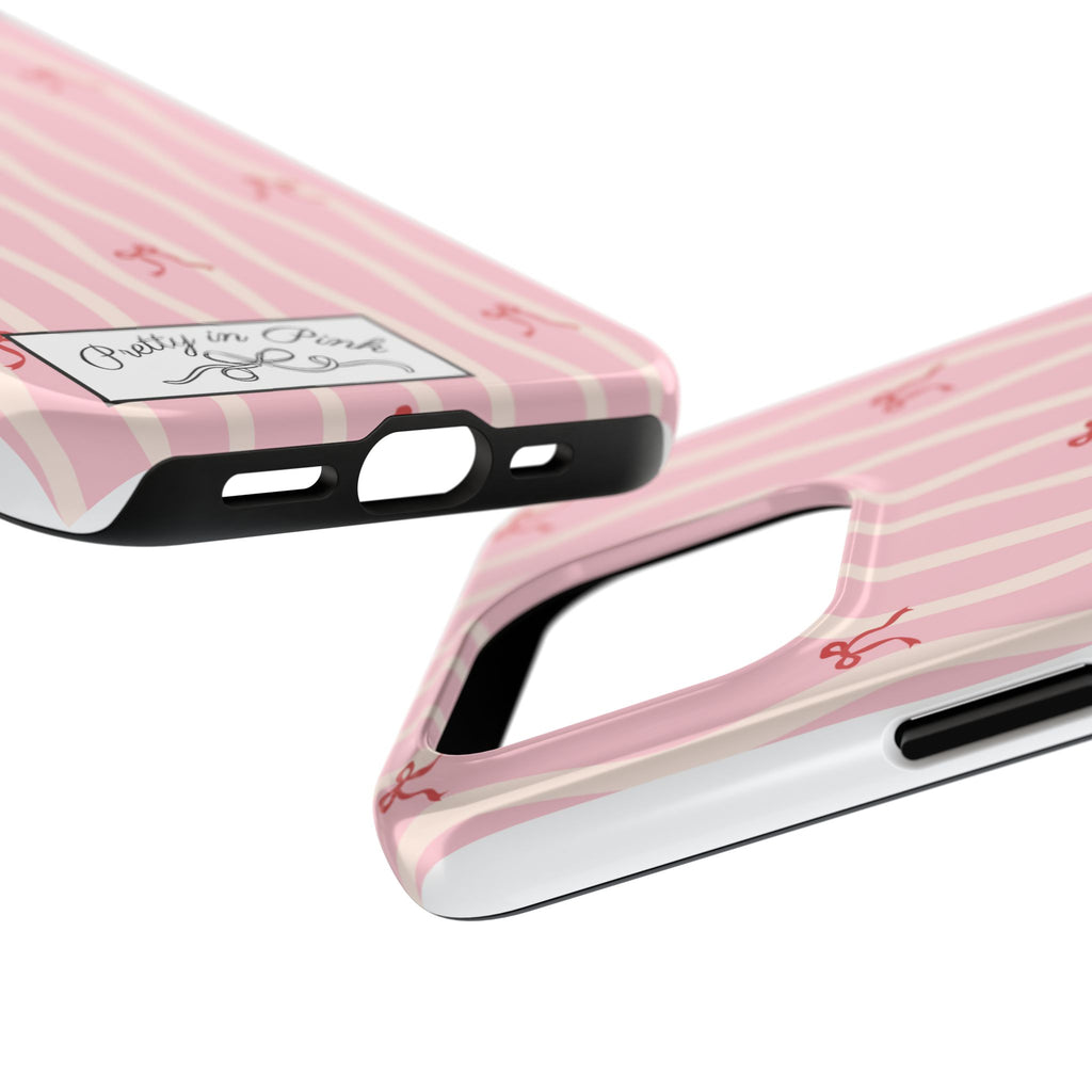 Pretty in Pink Striped Phone Case