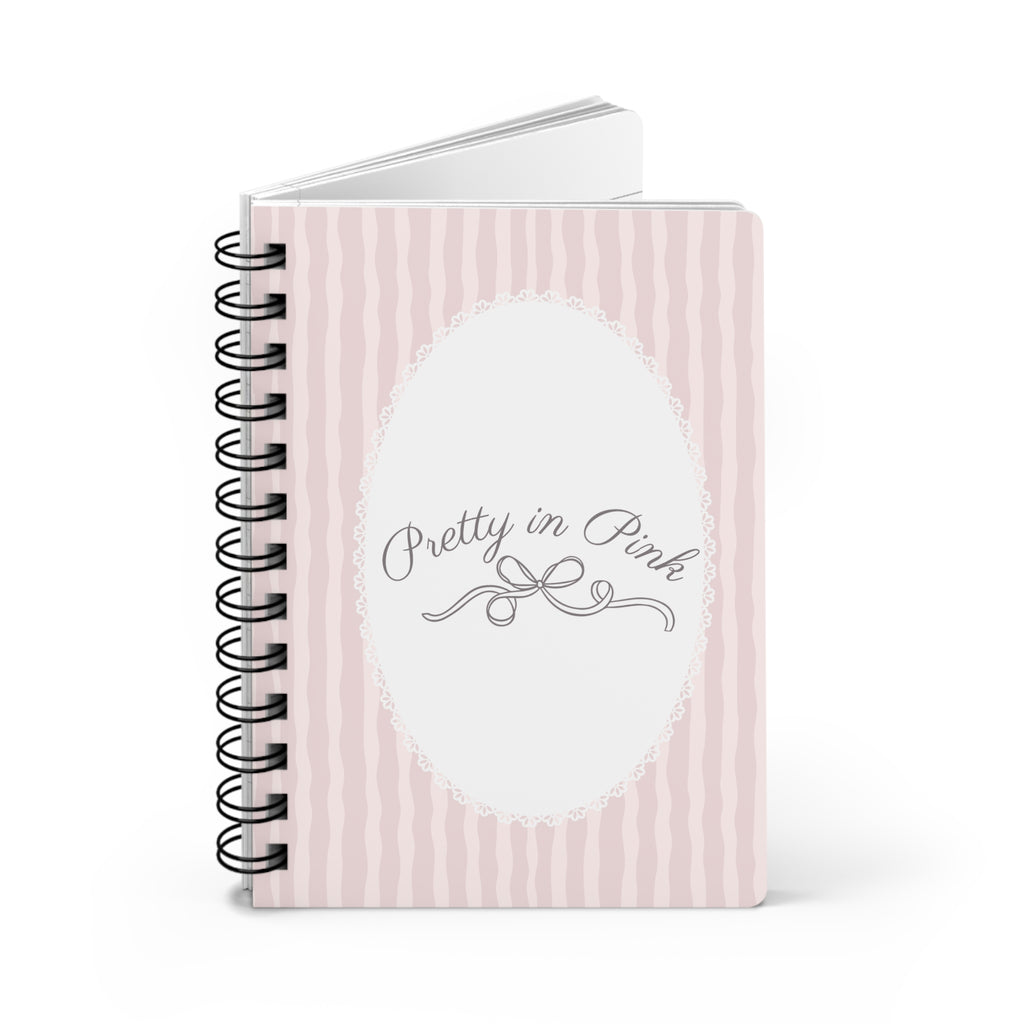 Pretty in Pink Lace Spiral Notebook