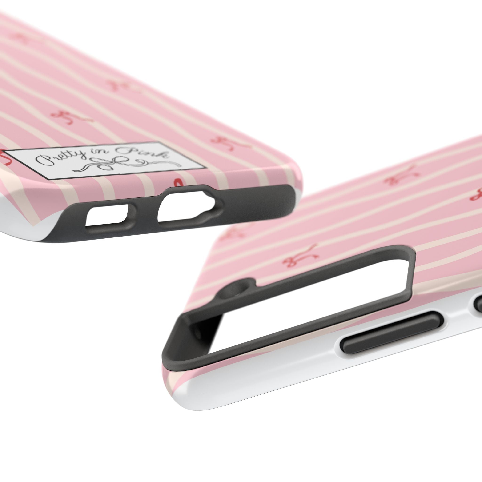Pretty in Pink Striped Phone Case