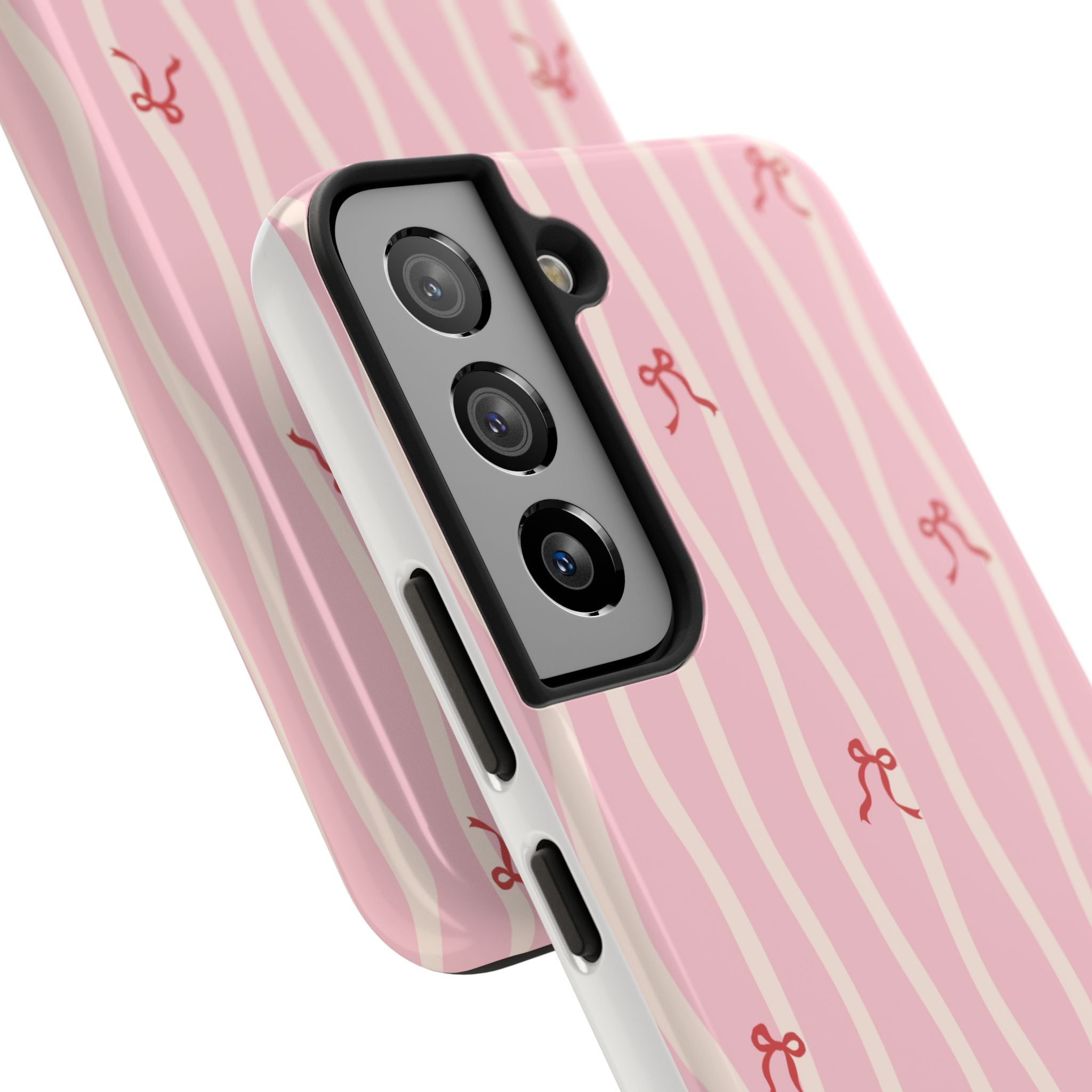Pretty in Pink Striped Phone Case