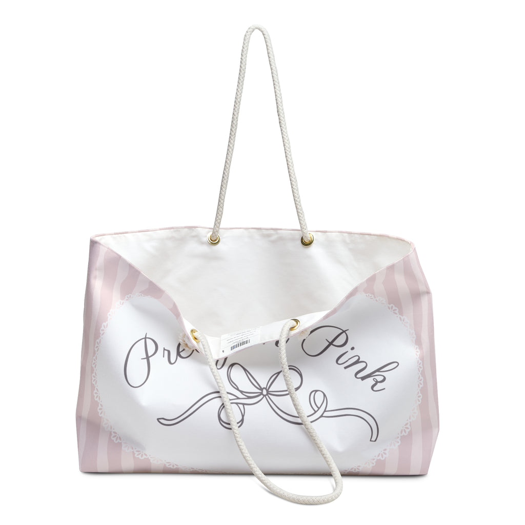 Pretty in Pink Lace Weekender Bag