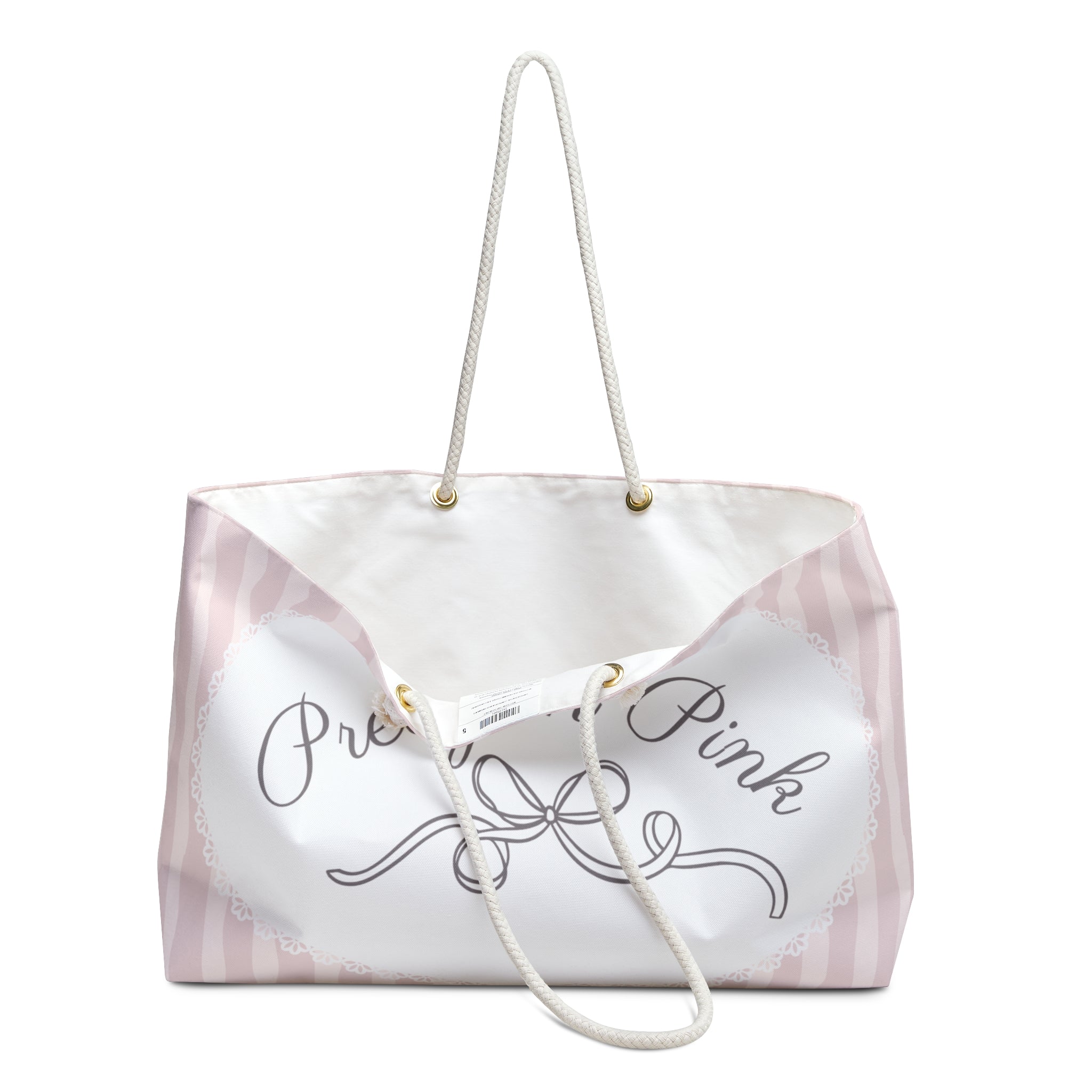 Pretty in Pink Lace Weekender Bag