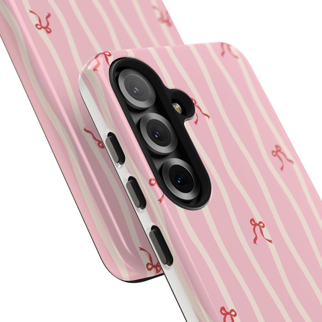 Pretty in Pink Striped Phone Case