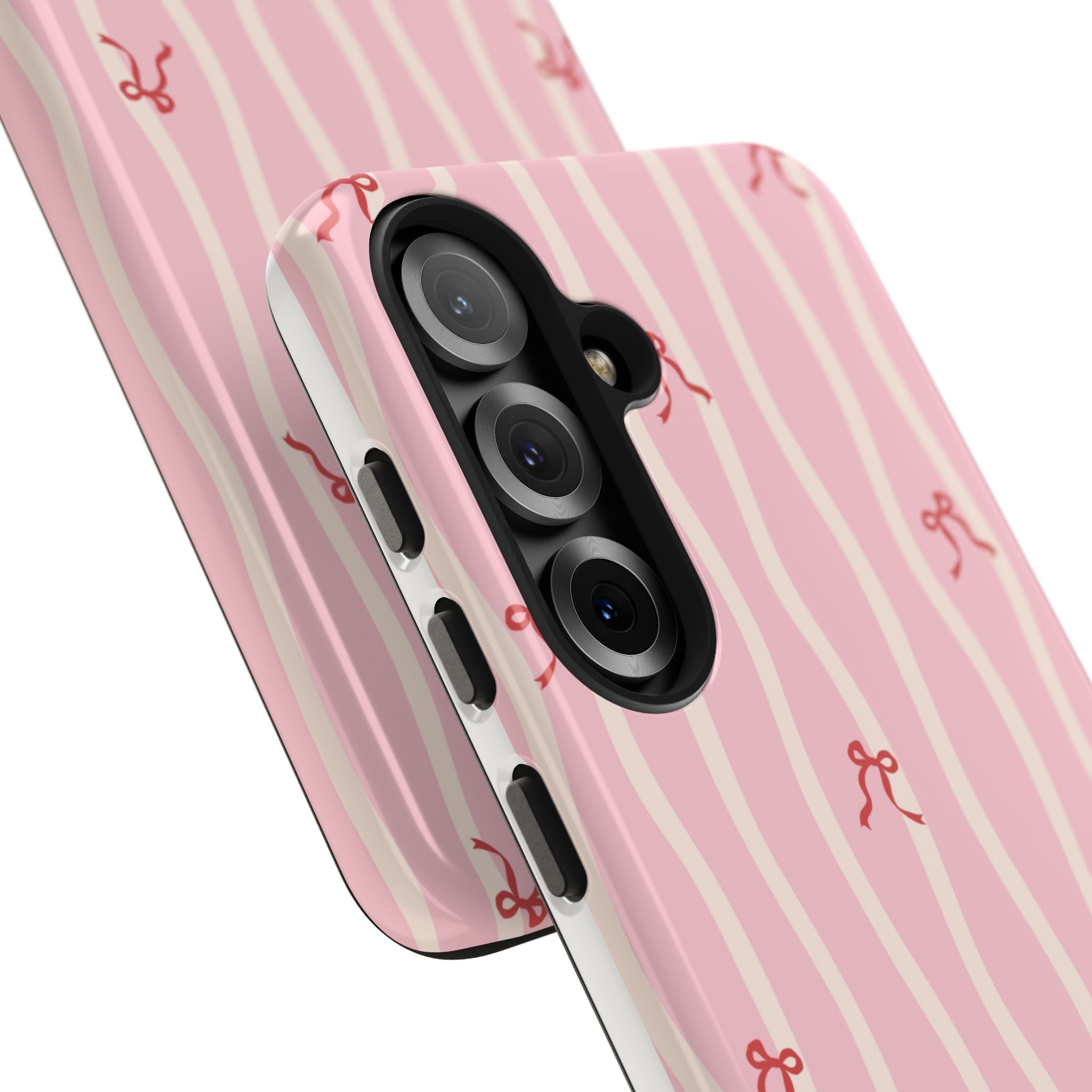 Pretty in Pink Striped Phone Case