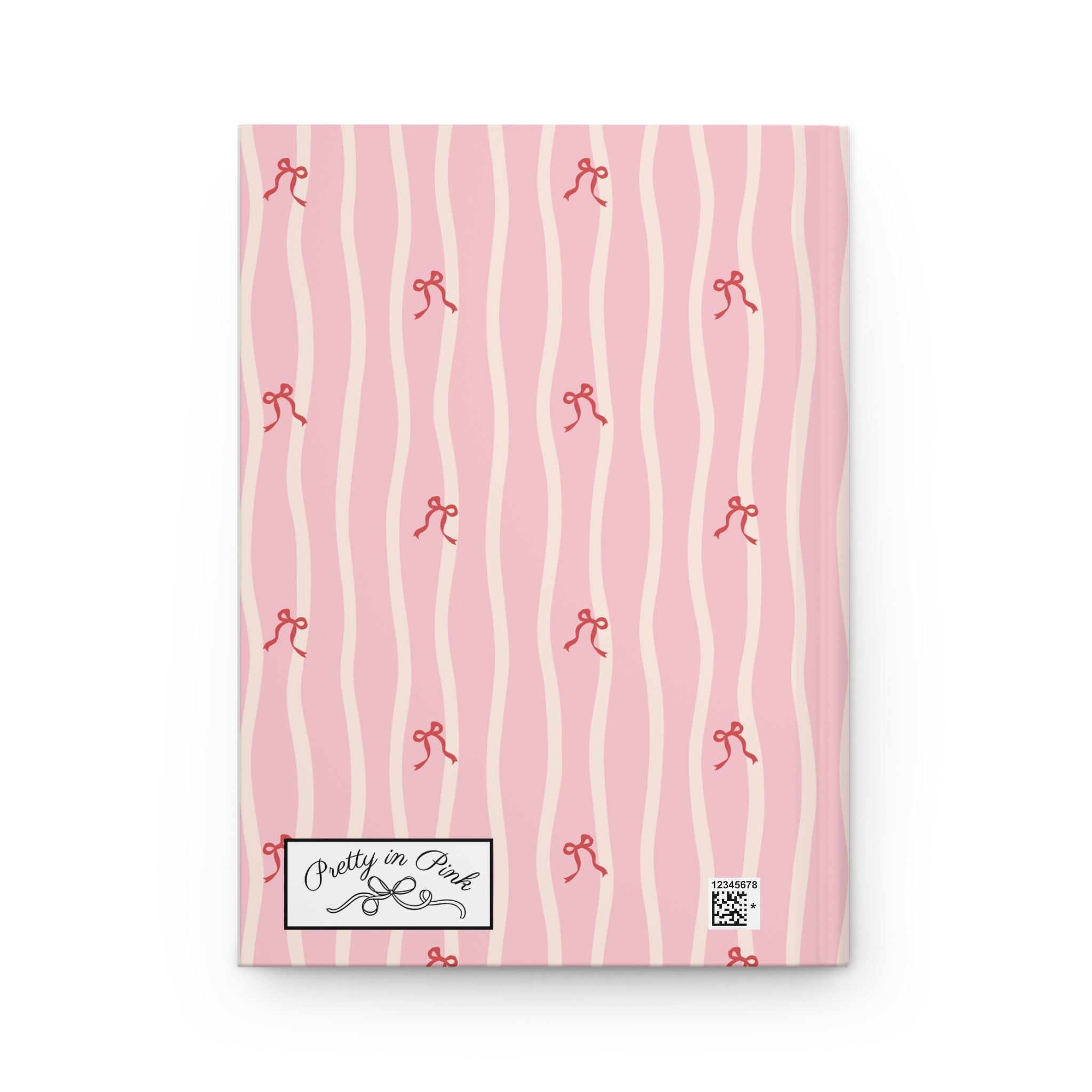 Pretty in Pink Striped Hardcover Journal