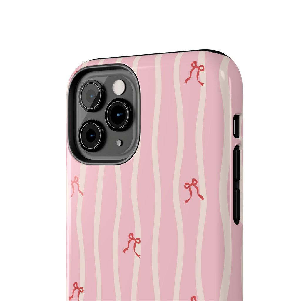 Pretty in Pink Striped Phone Case