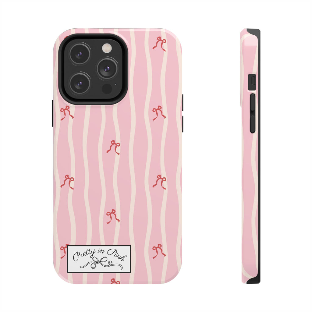 Pretty in Pink Striped Phone Case