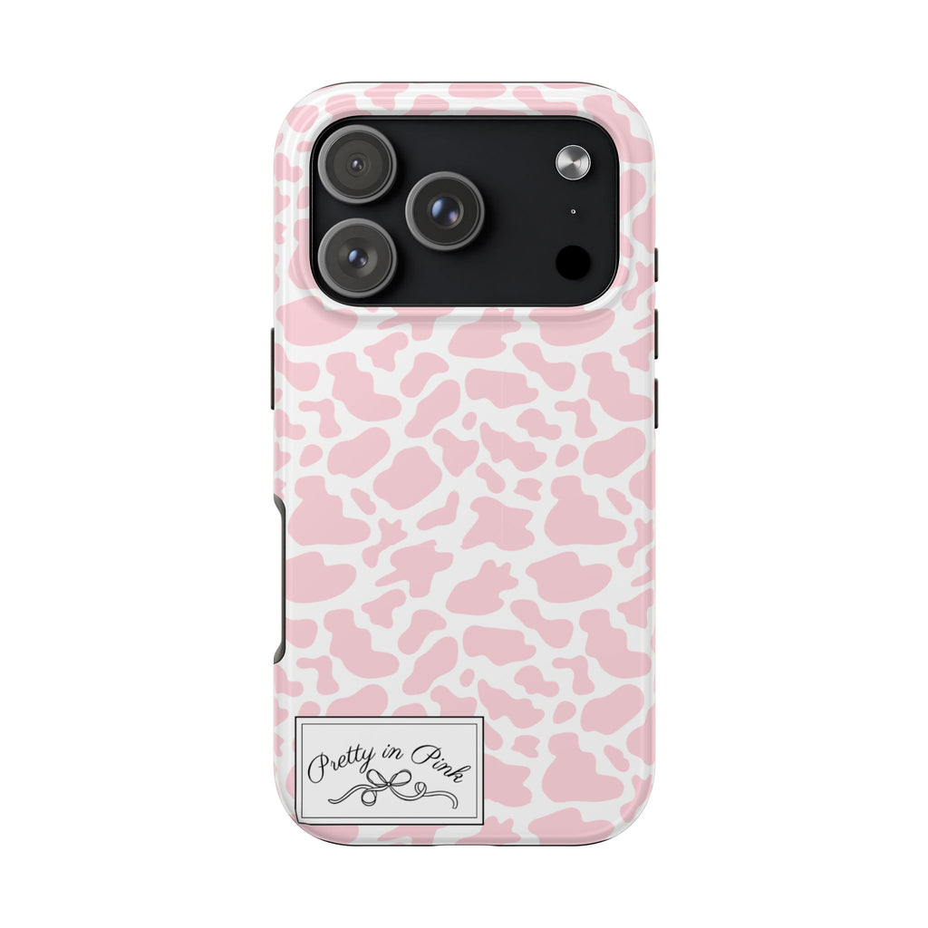 Pretty in Pink Cow Phone Case