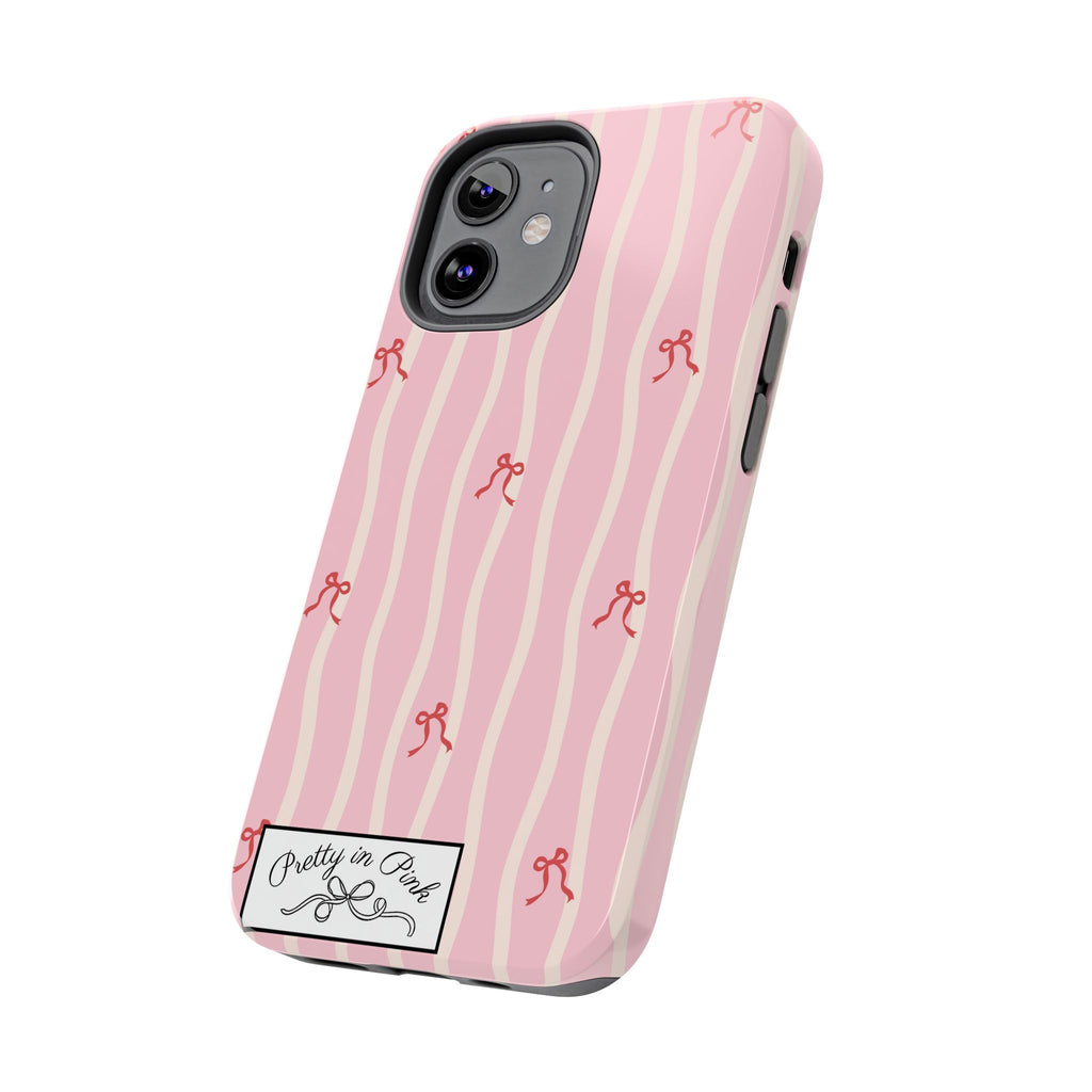 Pretty in Pink Striped Phone Case