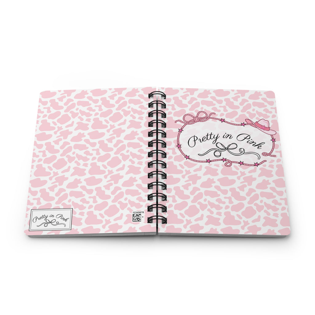 Pretty in Pink Cow Spiral Notebook