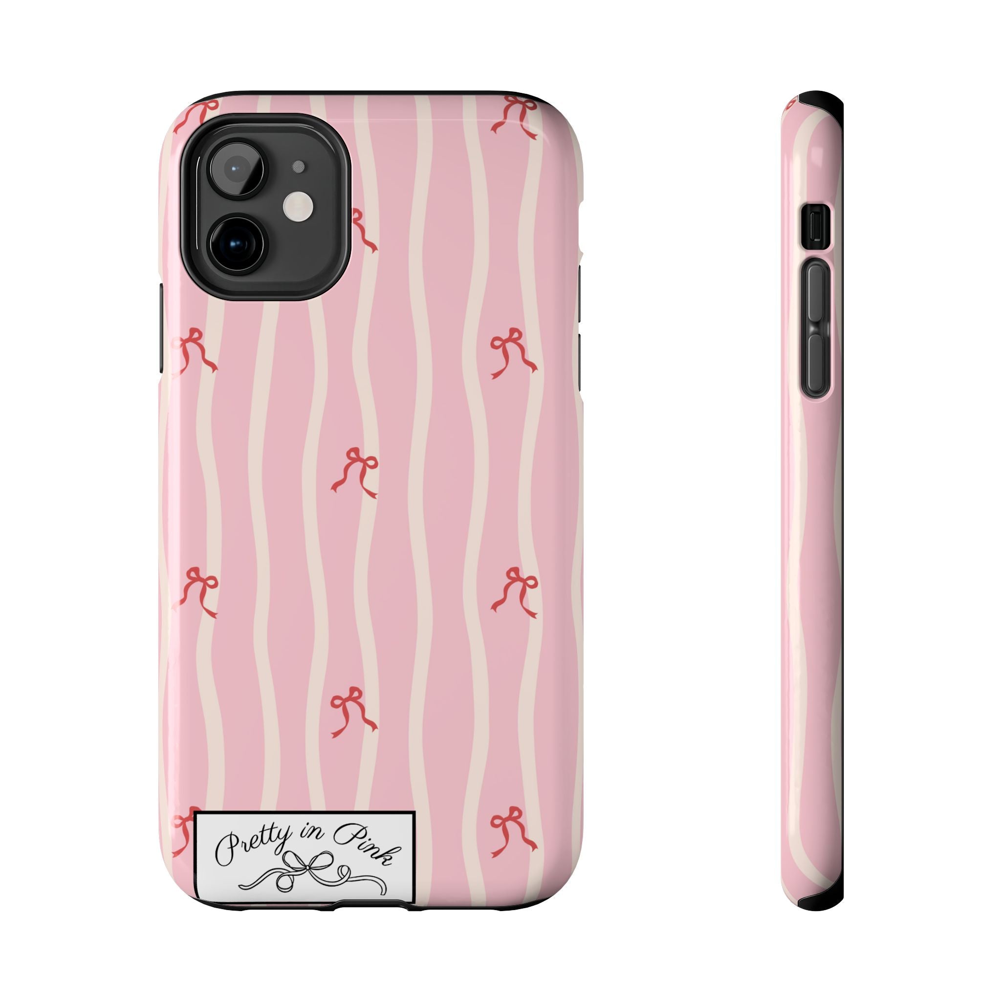 Pretty in Pink Striped Phone Case