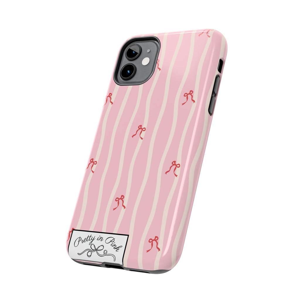 Pretty in Pink Striped Phone Case