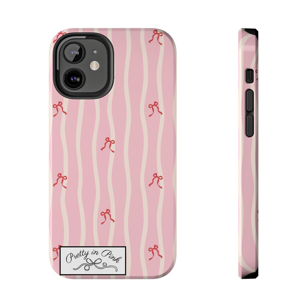 Pretty in Pink Striped Phone Case