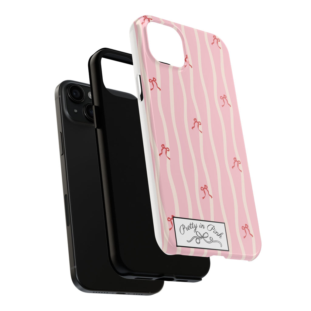 Pretty in Pink Striped Phone Case
