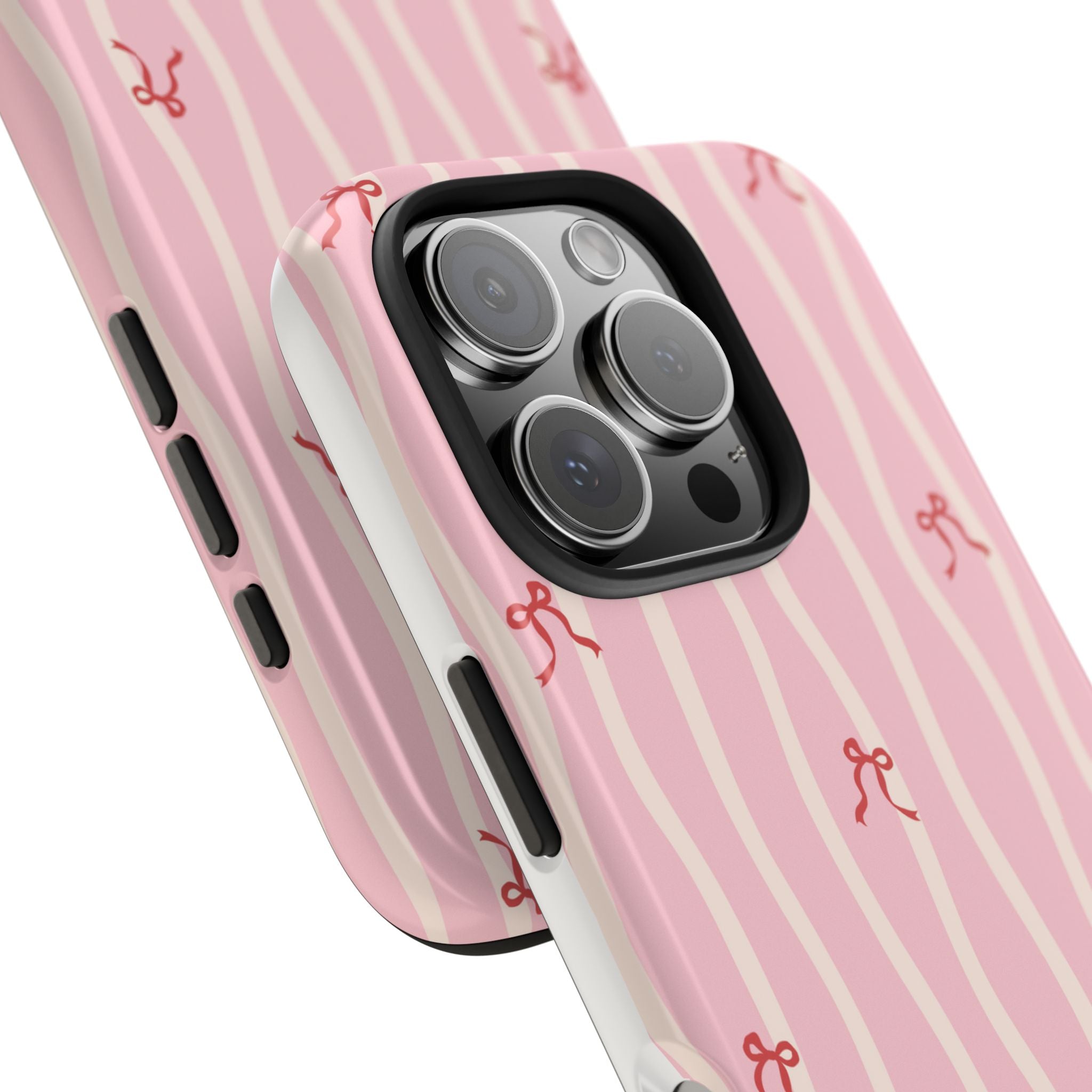 Pretty in Pink Striped Phone Case