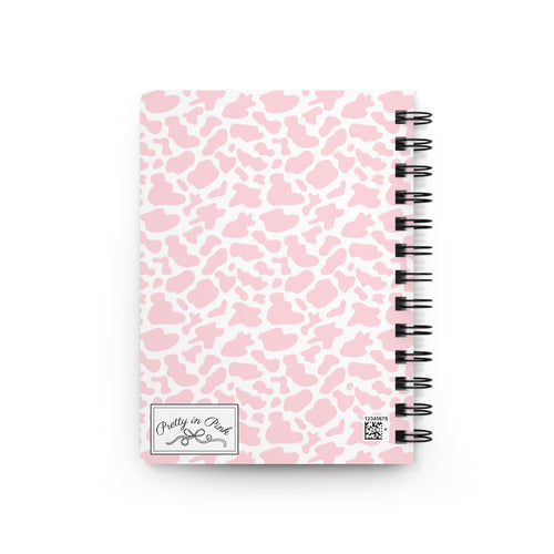 Pretty in Pink Cow Spiral Notebook
