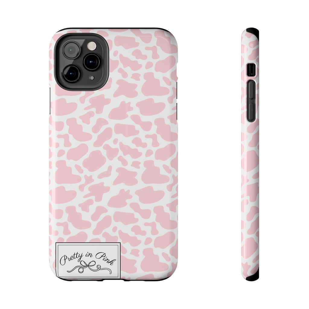 Pretty in Pink Cow Phone Case