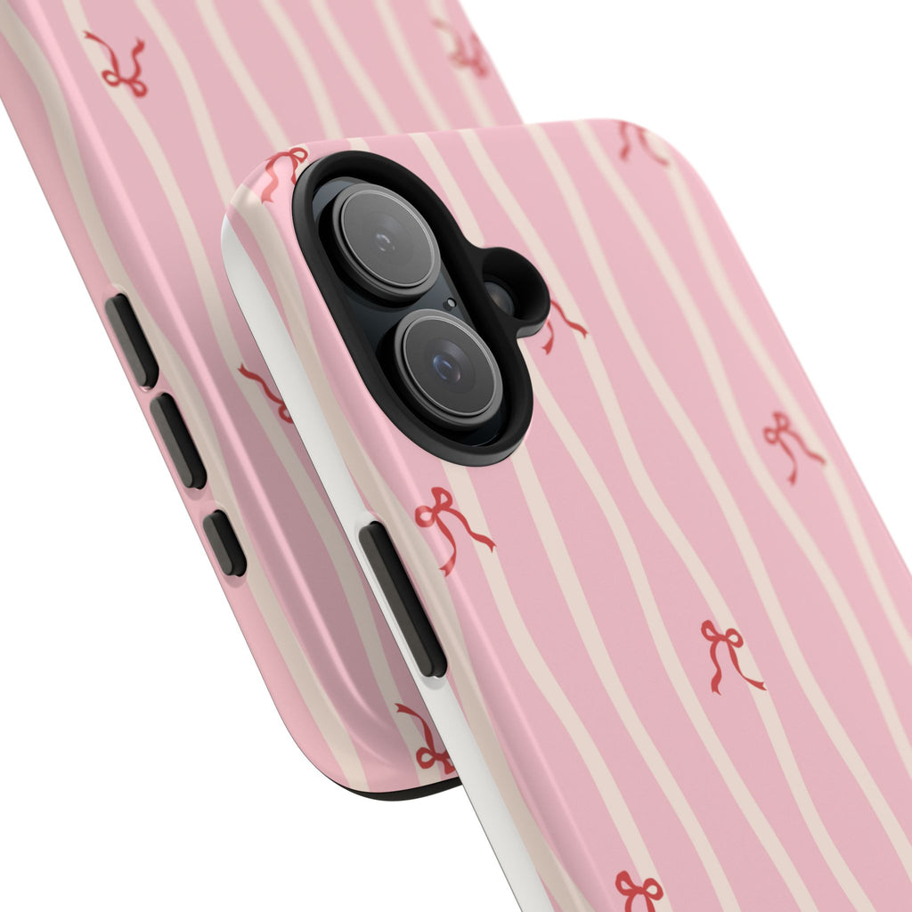 Pretty in Pink Striped Phone Case