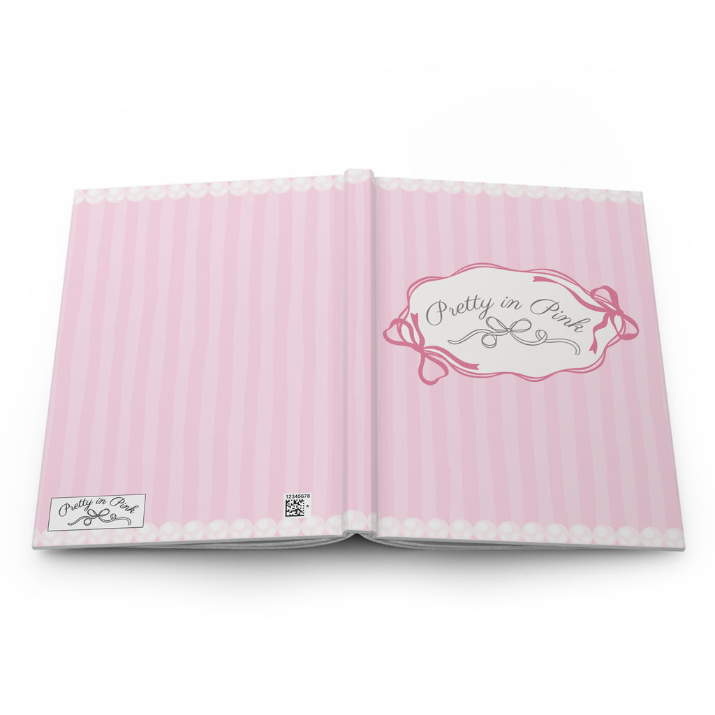 Pretty in Pink Pearl Hardcover Journal