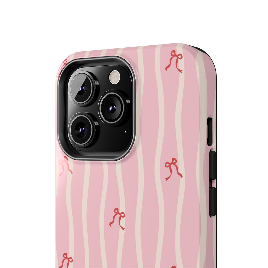 Pretty in Pink Striped Phone Case