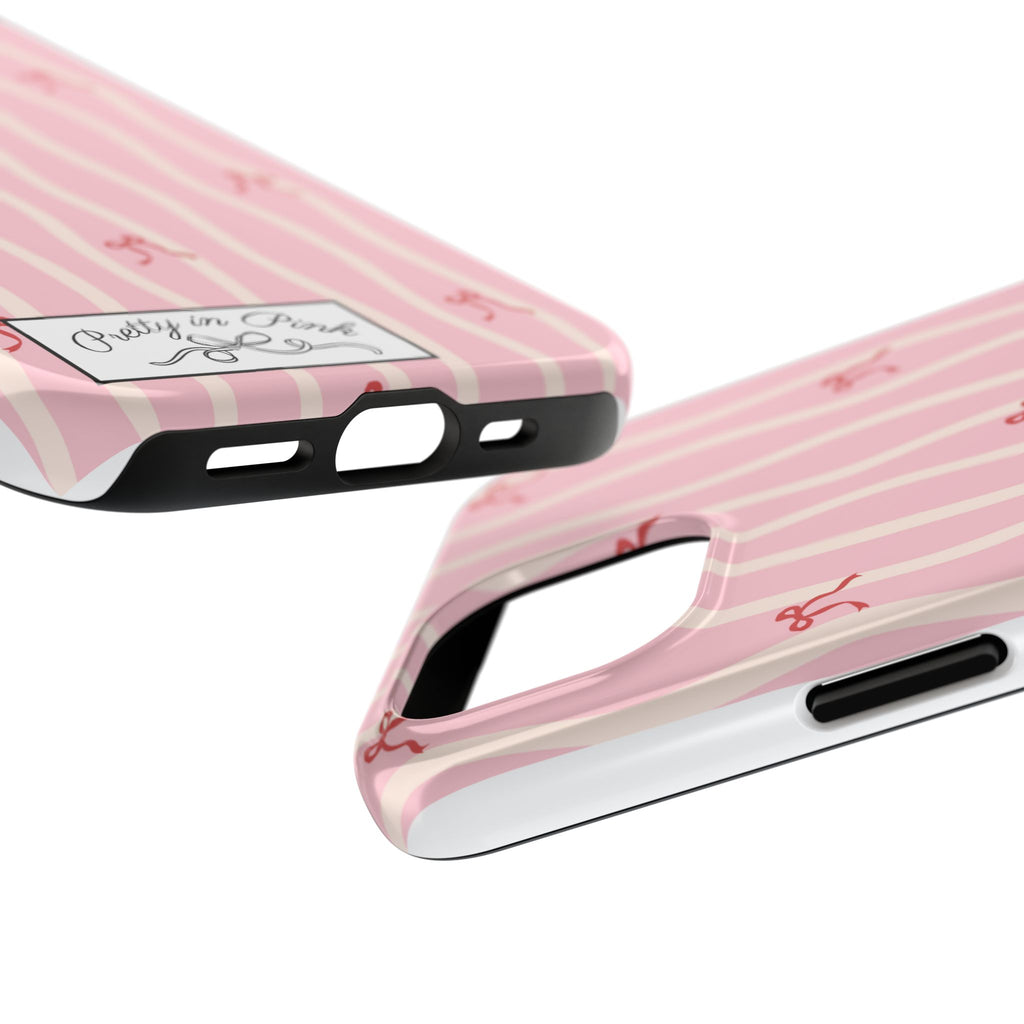 Pretty in Pink Striped Phone Case