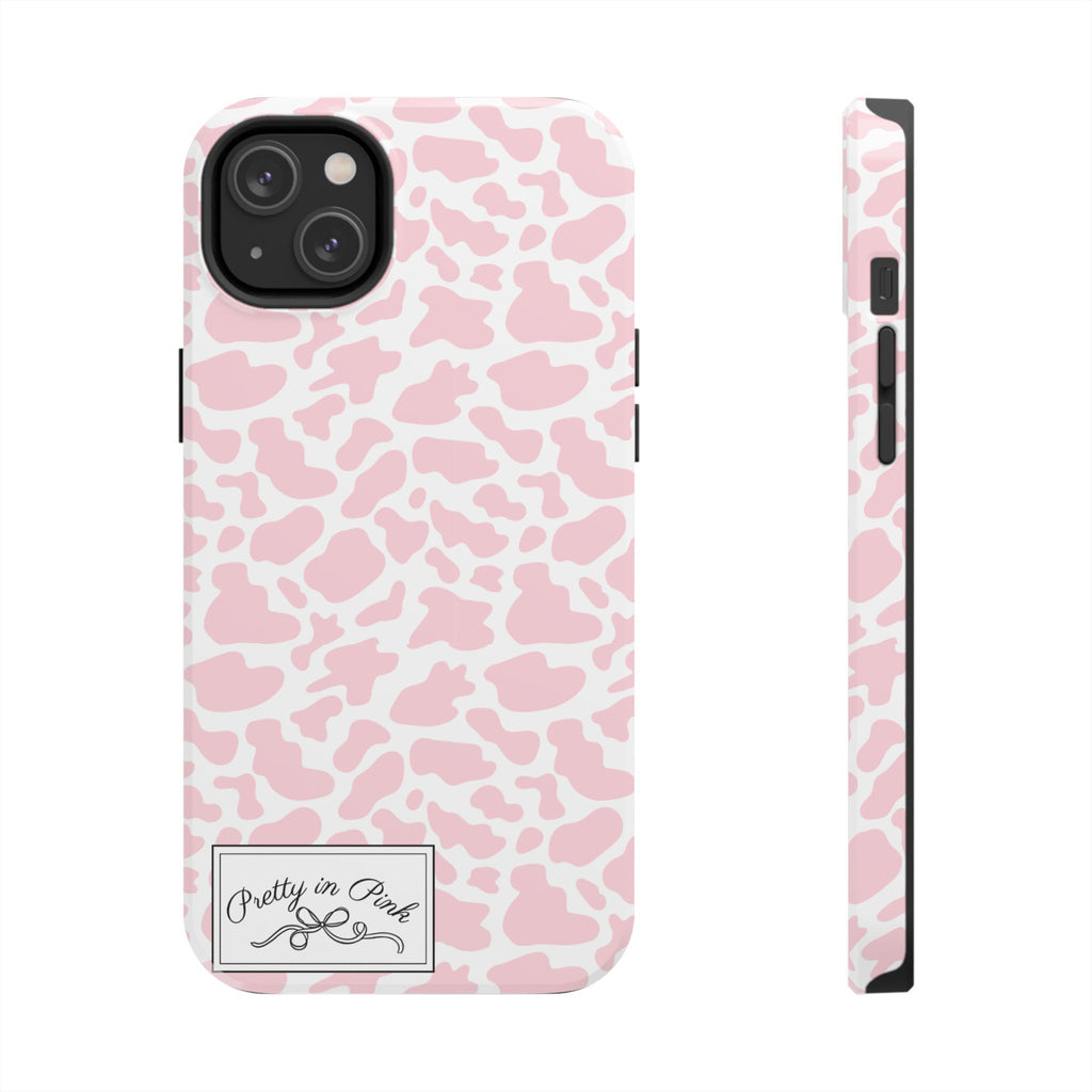 Pretty in Pink Cow Phone Case