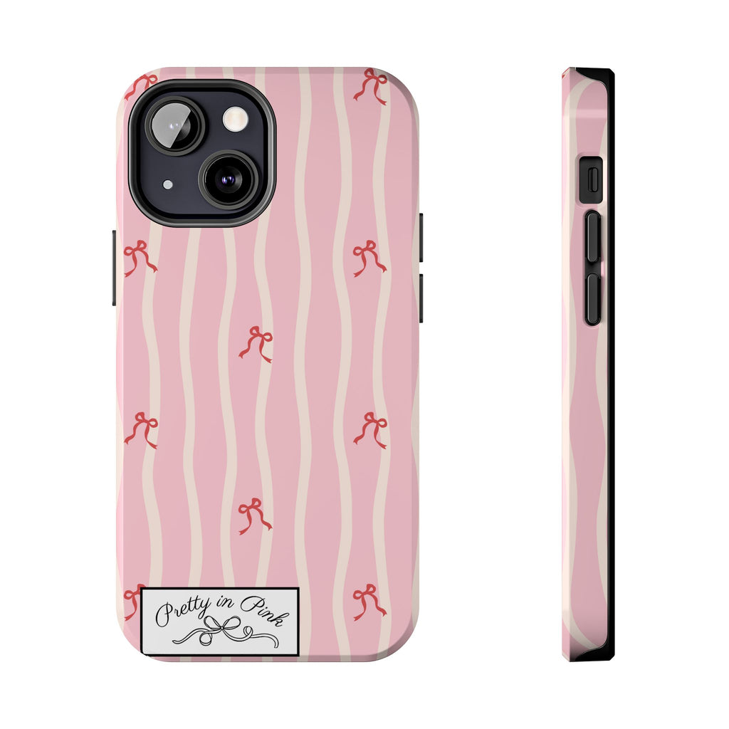 Pretty in Pink Striped Phone Case