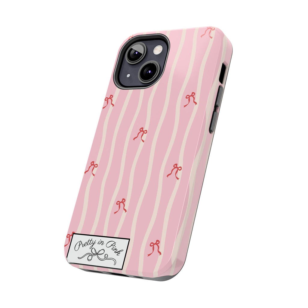 Pretty in Pink Striped Phone Case