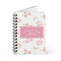 Pretty in Pink Floral Spiral Notebook