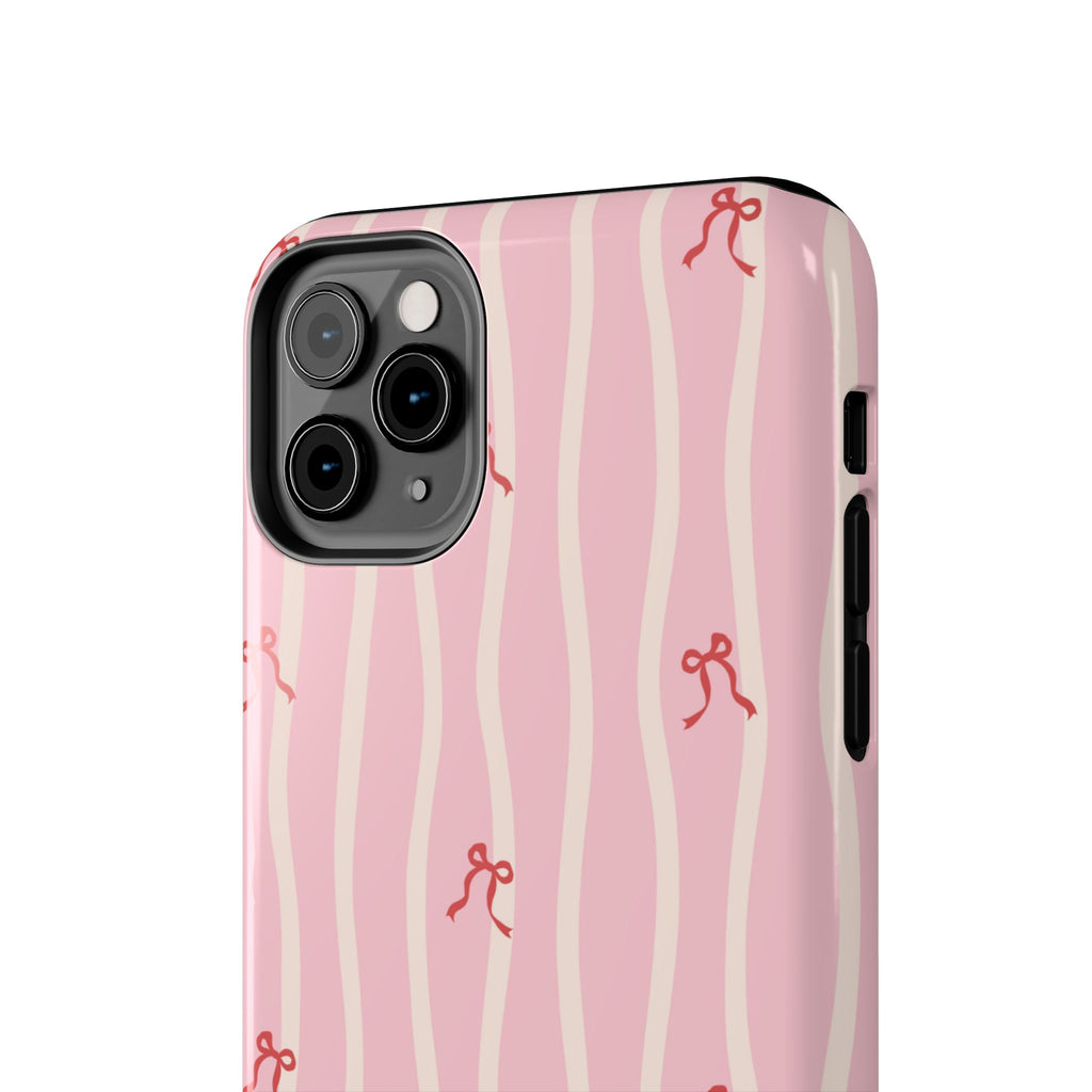 Pretty in Pink Striped Phone Case