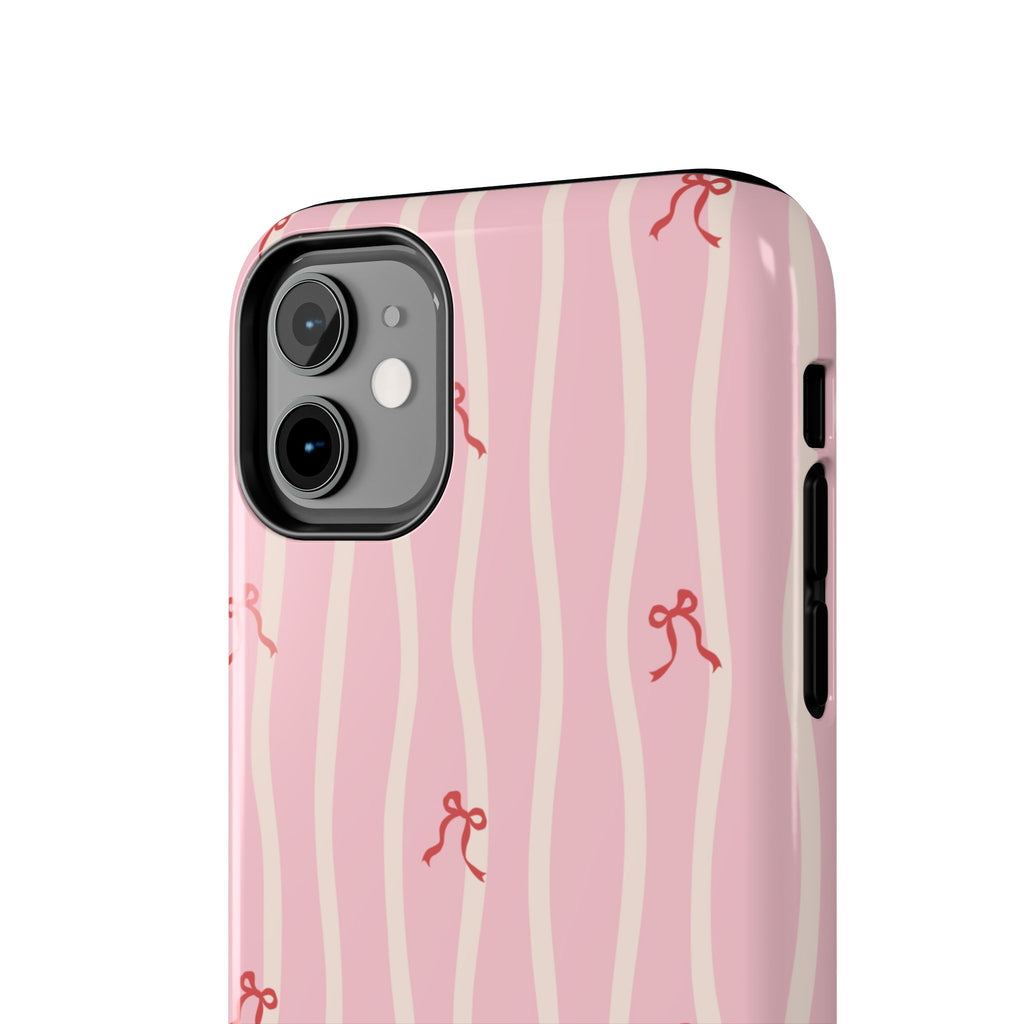 Pretty in Pink Striped Phone Case